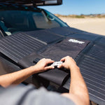 Load image into Gallery viewer, smfb1160 160W Monocrystalline Solar Blanket from REDARC is the perfect camping solar panel for weekend getaways and remote travel. A perfect addition to our Customised National Luna portable battery box with a built in Redarc BCDC1225D which has an internal solar MPPT regulator. | PERTH PRO AUTO ELECTRIC PARTS
