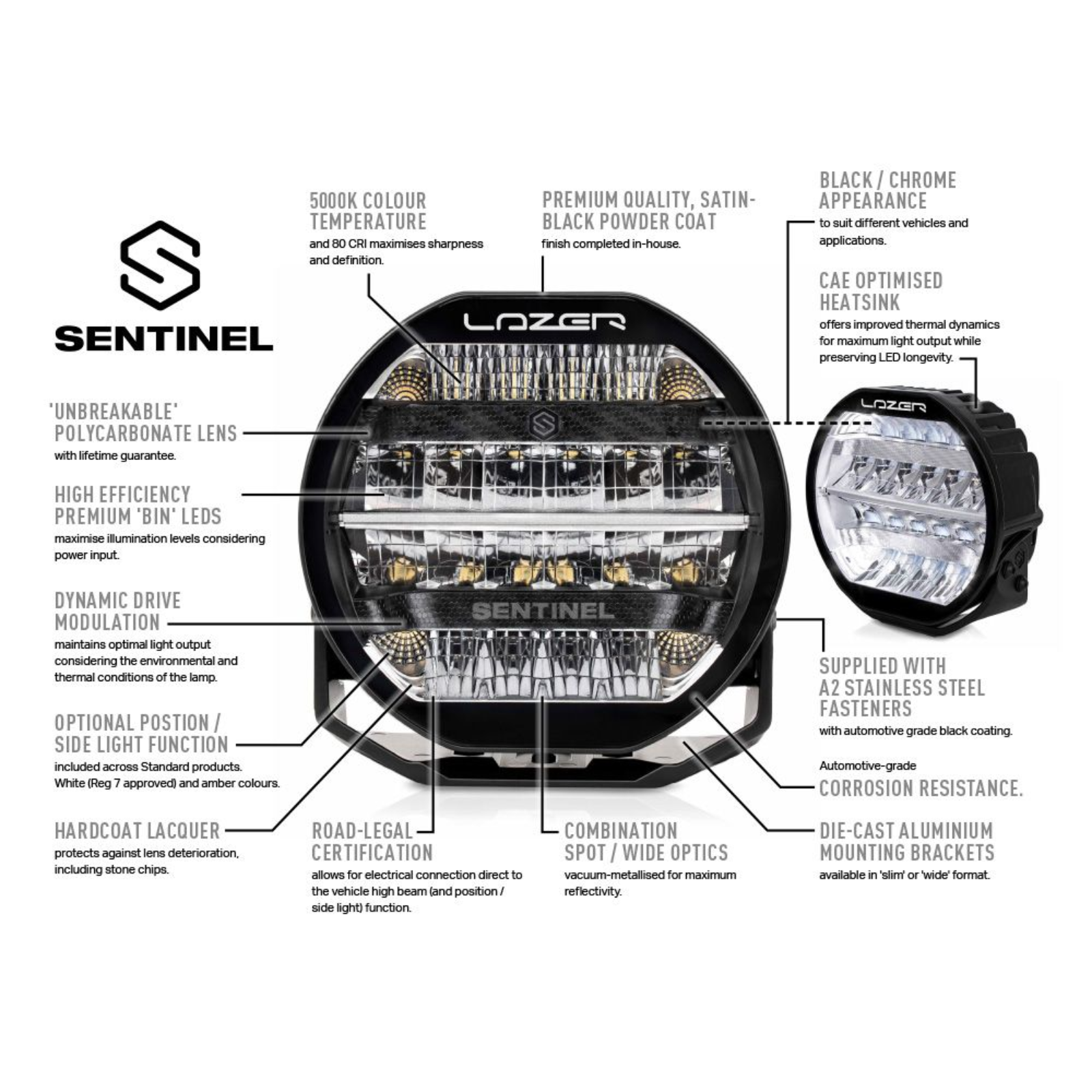 Lazerlamps Sentinel 9" ELITE (single)