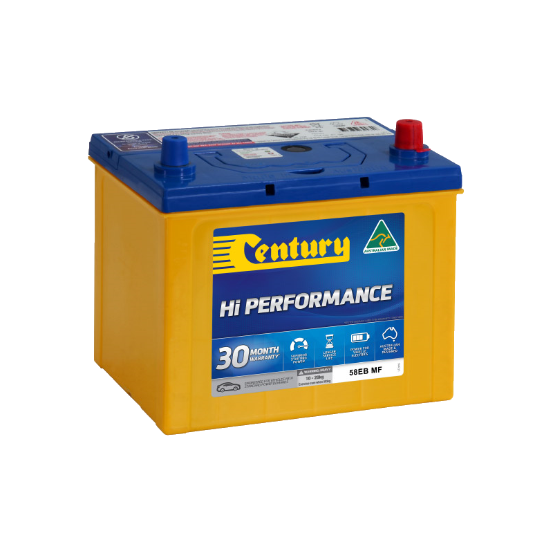 Century Hi Performance Battery 58EB MF 560CCA 100RC 57AH  | Perth Pro Auto