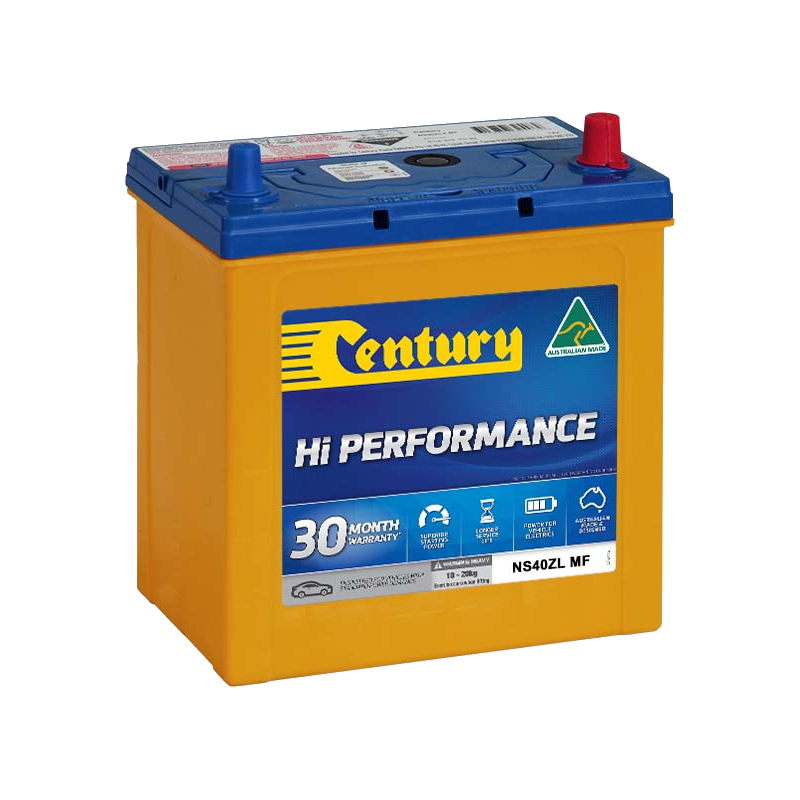 Century Hi Performance Battery NS40ZL MF 330CCA 60RC 40AH