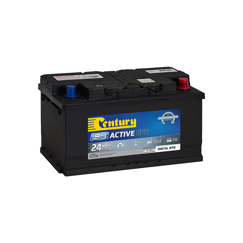 DIN75L EFB Century ISS Active Battery 730CCA 135RC 75AH | PERTH PRO AUTO