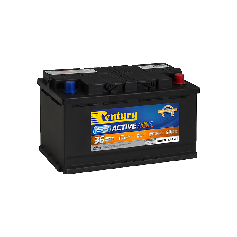 Century ISS Active Battery AGM DIN75LH MF 800CCA 155RC 80AH