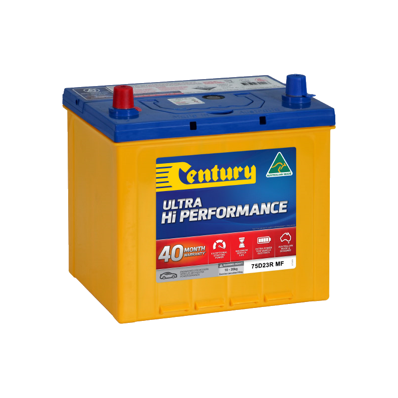 Century Ultra Hi Performance Battery 75D23R MF 620CCA 120RC 70AH