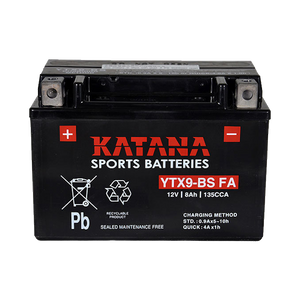 YTX9-BS FA Katana MF AGM Battery 135CCA 8AH