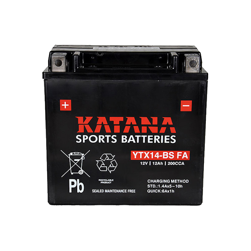 YTX14-BS FA Katana MF AGM Battery 200CCA 12AH