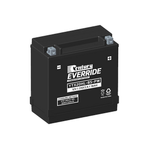 YTX20HL-BS-PW Century EverRide Hi Performance AGM Battery 310CCA 18AH