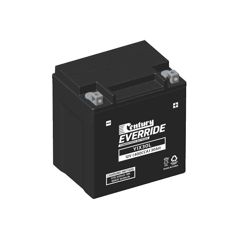 YIX30L Century EverRide Hi Performance AGM Battery 400CCA 30AH