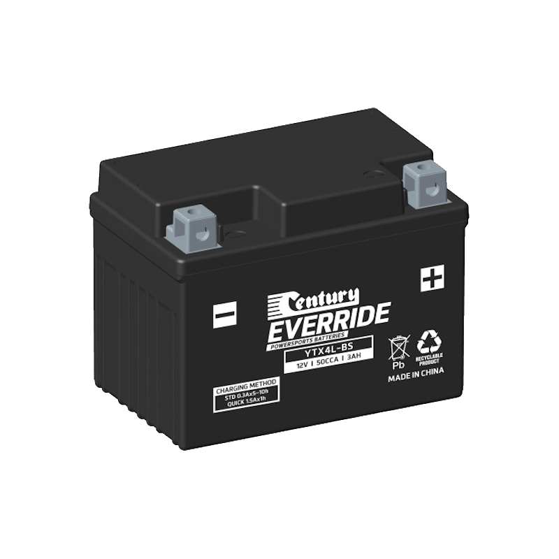 YTX4L-BS Century EverRide MF AGM Battery 50CCA 3AH