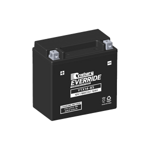 YTX14-BS Century EverRide MF AGM Battery 180CCA 12AH