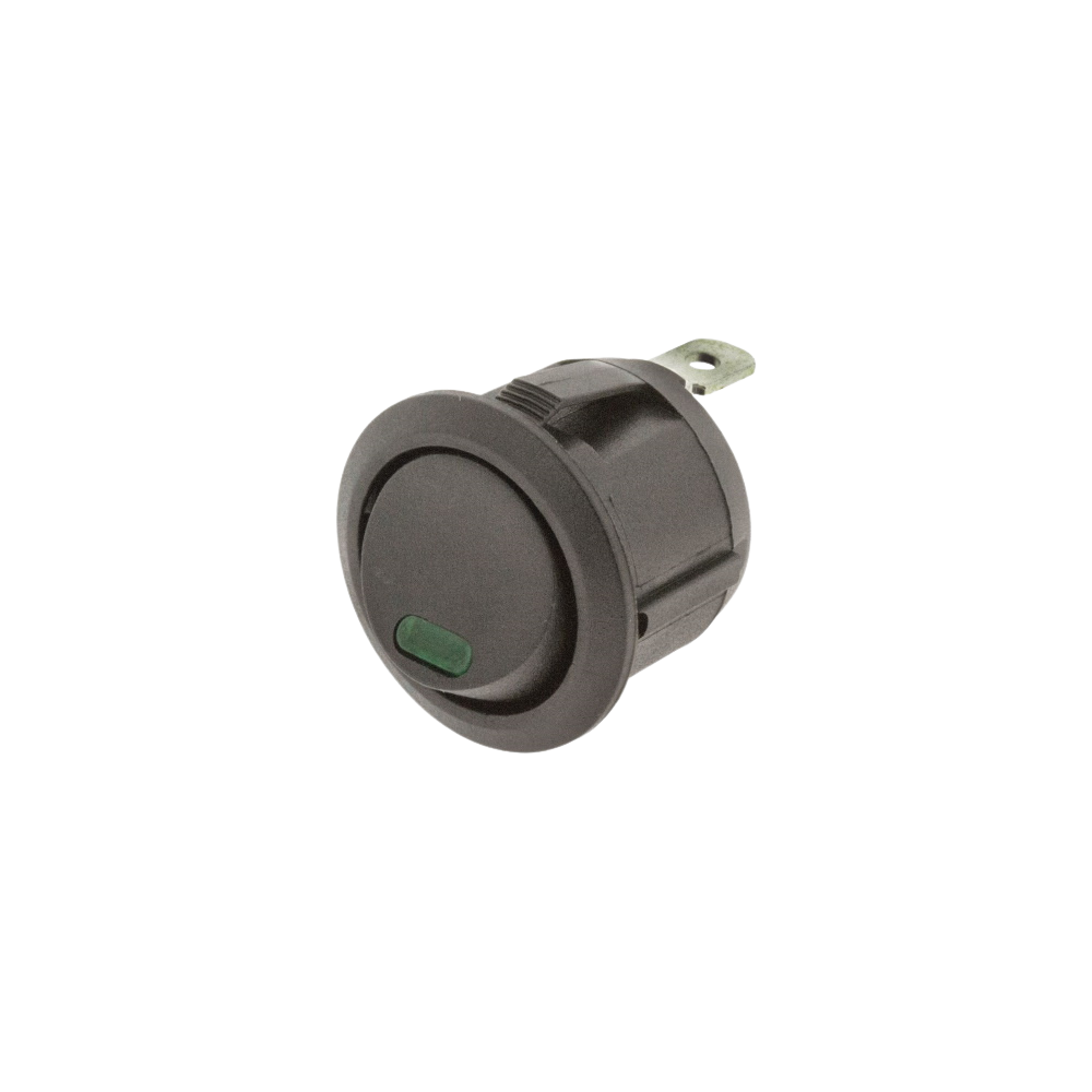 Rocker Switch On/Off Round Green
