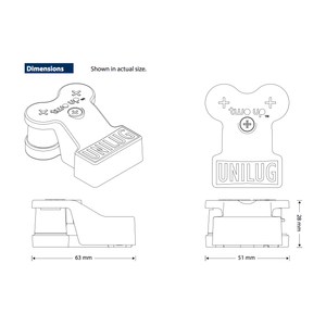 UNILUG Two Up battery lug kit negative HD | Battery Accessories
