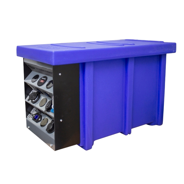 National Luna Portable AUX Battery Box Blue 12 Volt