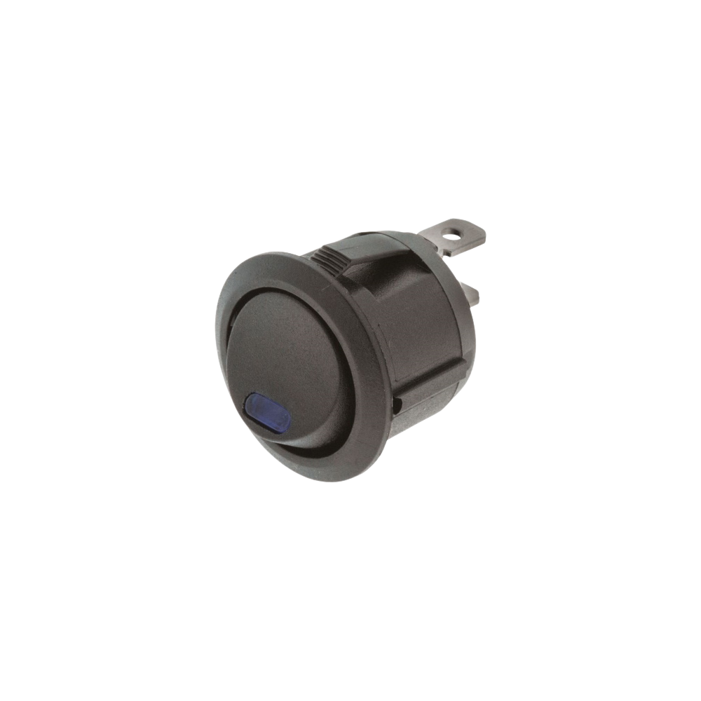 Rocker Switch On/Off Round Blue