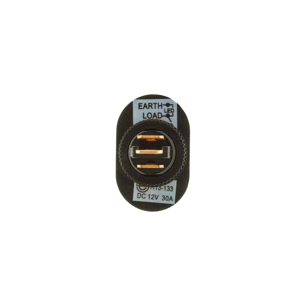 Rocker Switch On/Off Oval Red