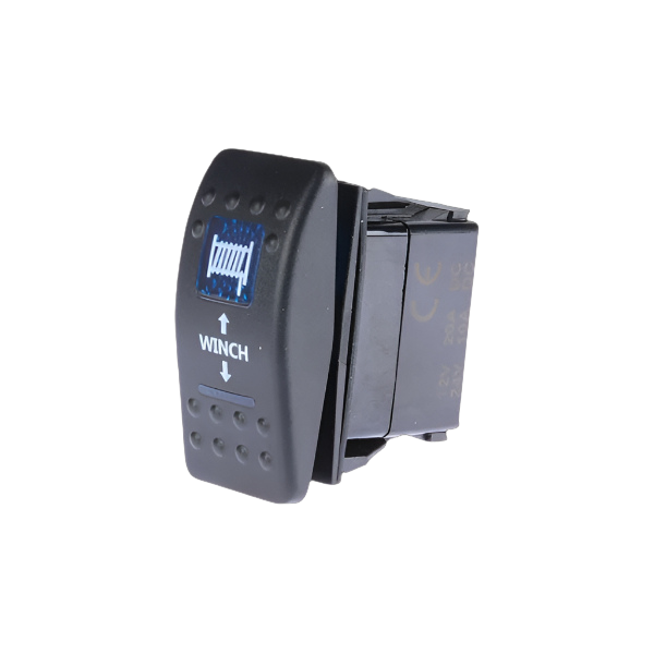 Rocker Switch Winch Mom On/Off Mom On Blue