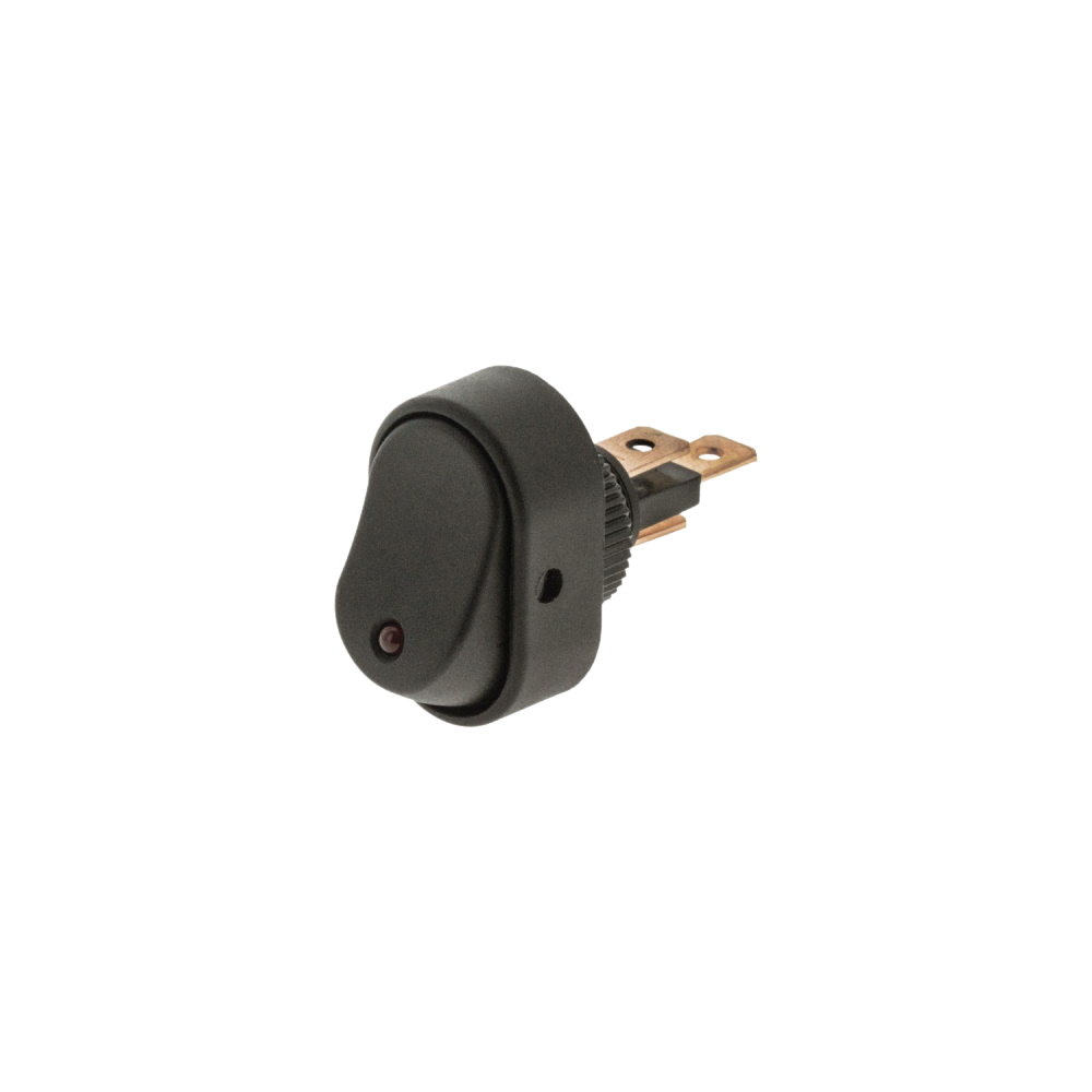 Rocker Switch On/Off Oval Red
