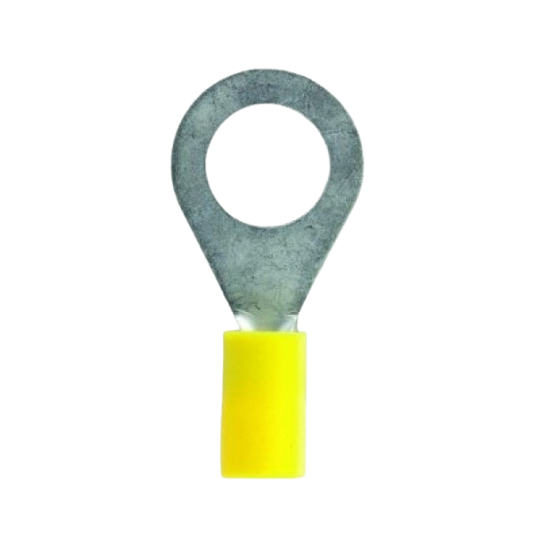 Series of 5-6mm Yellow Insulated Ring Terminals | Crimps/Lugs