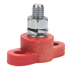 Junction Block black / red Insulated Stud 10mm | Circuit Protection