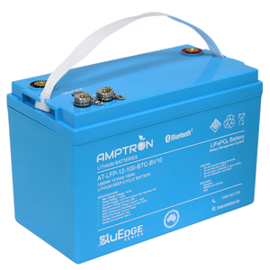 Bluedge Amptron Lithium 12V 100Ah/ 200A Cont. discharge BluEdge LiFePO4 Battery w/ Bluetooth, RS485 & CANbus