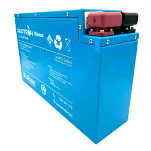 Amptron Lithium Battery 12V 200Ah / 200A Continuous discharge LiFePO4 Slimline BluEdge Series