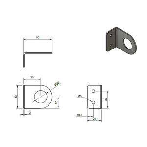 Bulk Head Plate Angled Black