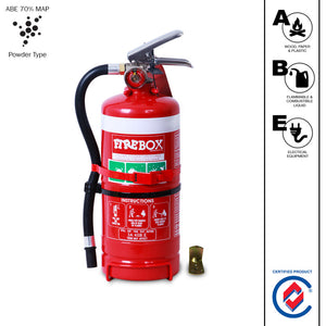 2.5KG DCP Fire Extinguisher - Includes Nozzle & Vehicle bracket