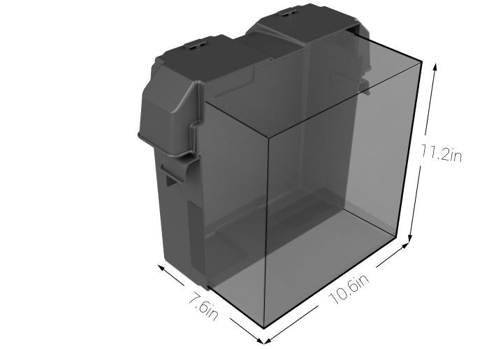 Noco Snap-Top Heavy Duty Plastic Battery Box HM306BK