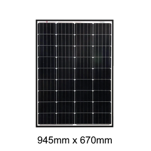 KT Solar 120W Monocrystalline Flat Roof Solar Panel (945x670x35) | Solar