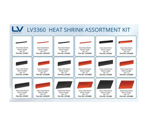 Dual WallHeatshrink Assortment Kit 300Pcs Red And Black L-50mm