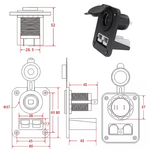 Load image into Gallery viewer, Panel Mount Anderson Style Connector With Car Accessory | Connectors
