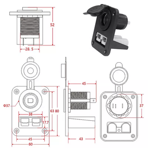 Panel Mount Anderson Style Connector With Car Accessory | Connectors