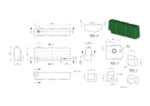 Boab 50L Poly Taper Water Tank