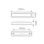 Load image into Gallery viewer, LED Autolamps LED Stop/Tail/Indicator 200x50x28mm 12-24V | Stop/Tail/Indicator Lights
