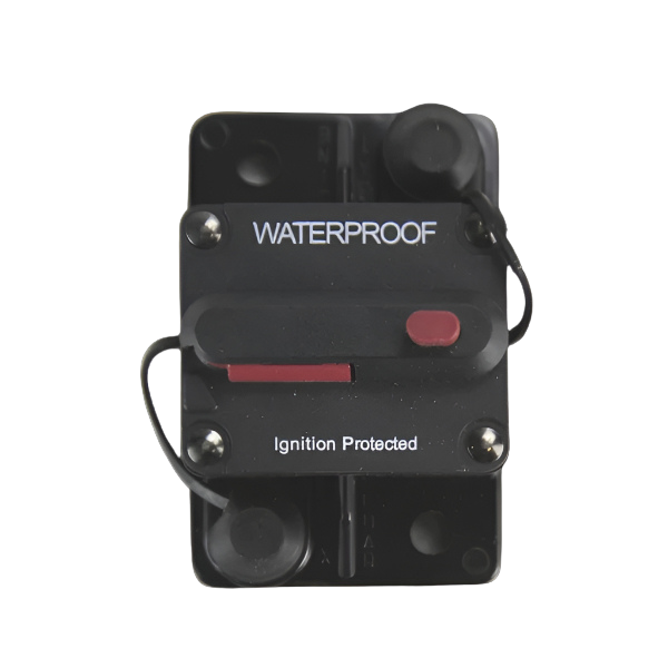 Circuit Breaker 12 - 48Vdc Surface Mount Manual Reset IP67 | Circuit Protection