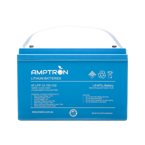 Amptron Lithium Battery 12V 100 Ah / 100A Continuous discharge LiFePO4