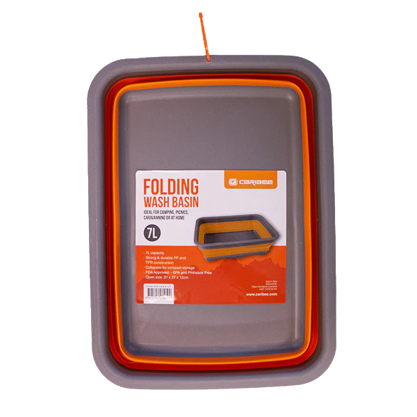 Caribee Folding Wash Basin 7L to Suit Klarmann BBQ
