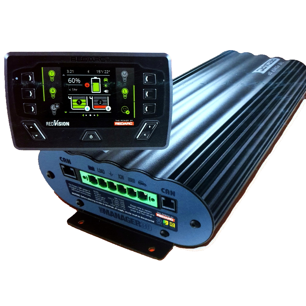 Redarc BMS1230S3R Battery Management System 30Amp The Manager with Redvision Screen