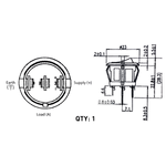 Load image into Gallery viewer, Rocker Switch On/Off Round Blue

