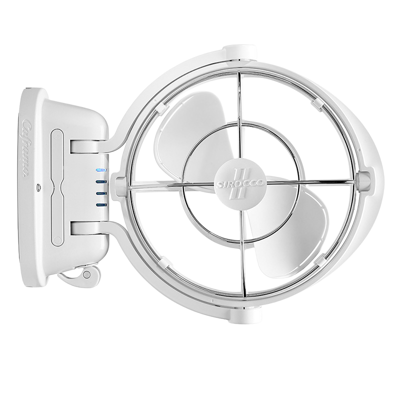 Caframo Sirocco II 12/24 White 7" Gimbal Fan w/3 Speed | Cooling & Heating