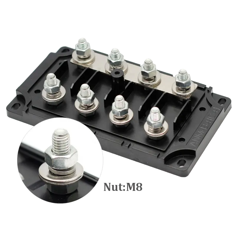 4 Bay Mega Fuse Holder with Cover