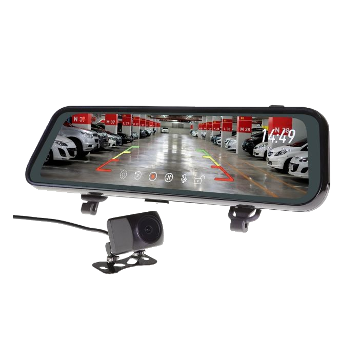 Gator 9" Touch Screen HD Mirror Display |  Recording, Streaming & Reversing Camera Kit