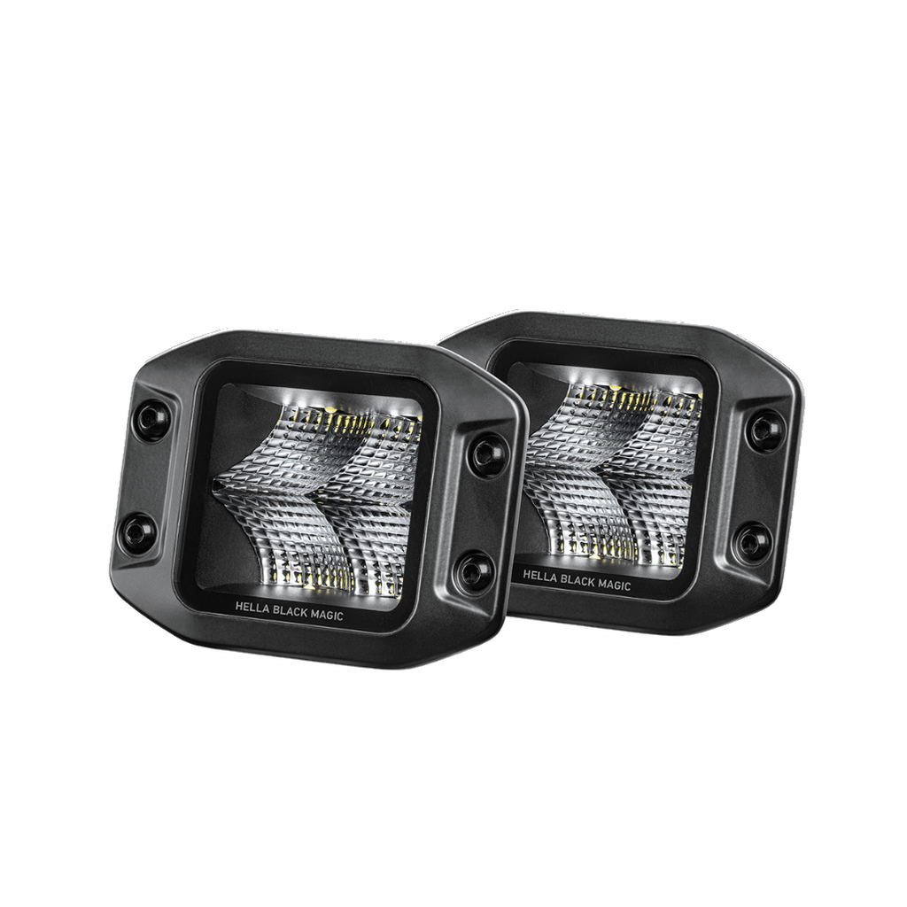 WL Has anyone tried to mount auxiliary lights in the bumper/grille? Any  experience with the Hella Black Magic Cube Spot?
