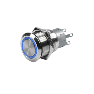 Metal Push Button Switches w/LED On/Off, 19mm 5V