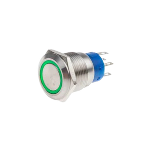 Metal Push Button Switches w/LED On/Off, 19mm 5V