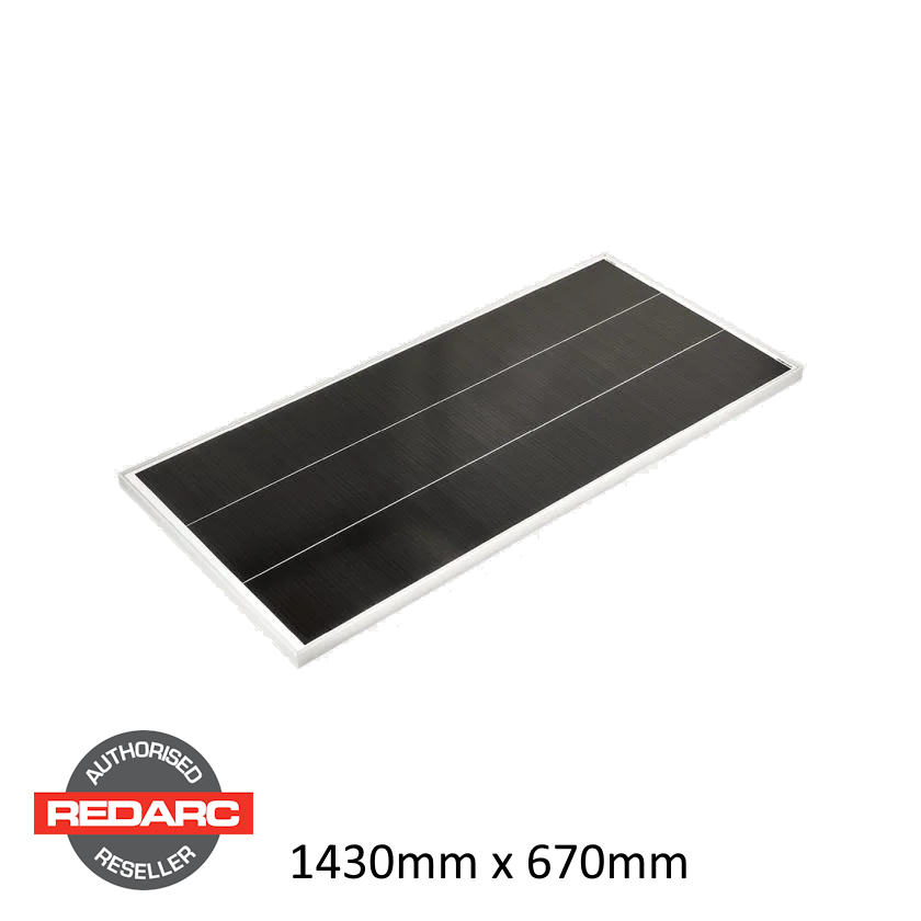 REDARC SOLAR PANEL 12V 180W 10.7amps MONOCRYSTALLINE (1430 x 670 x 35mm)