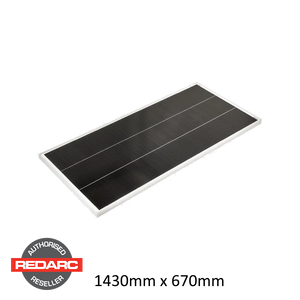 REDARC SOLAR PANEL 12V 180W 10.7amps MONOCRYSTALLINE (1430 x 670 x 35mm)