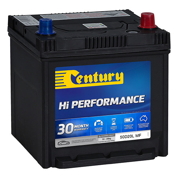 50D20L MF Century Hi Performance Battery  450CCA 85RC 50AH