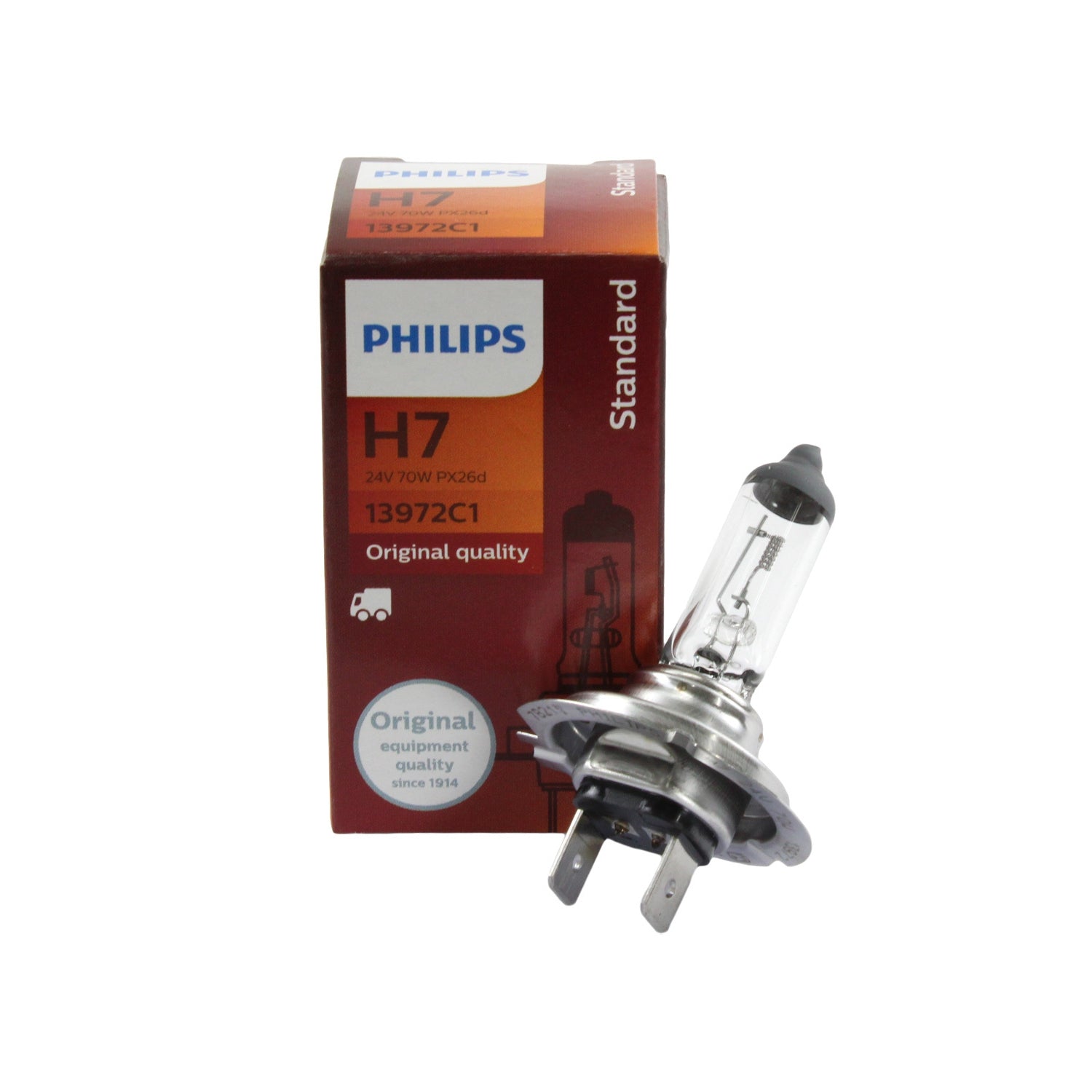 Lampara Philips Led H7 (11972) 12v 24v 24w Px26d Set X2