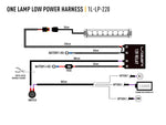 Load image into Gallery viewer, Lazerlamps Single-Lamp Harness Kit (Low Power, 12V) 1l-lp-220 wiring diagram | Light Wiring perthpro auto electrics parts
