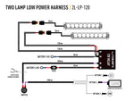 Load image into Gallery viewer, 2l-lp-120 Lazerlamps Two-Lamp Harness Kit (Low Power, 12V) | Light Wiring perth pro auto electric parts
